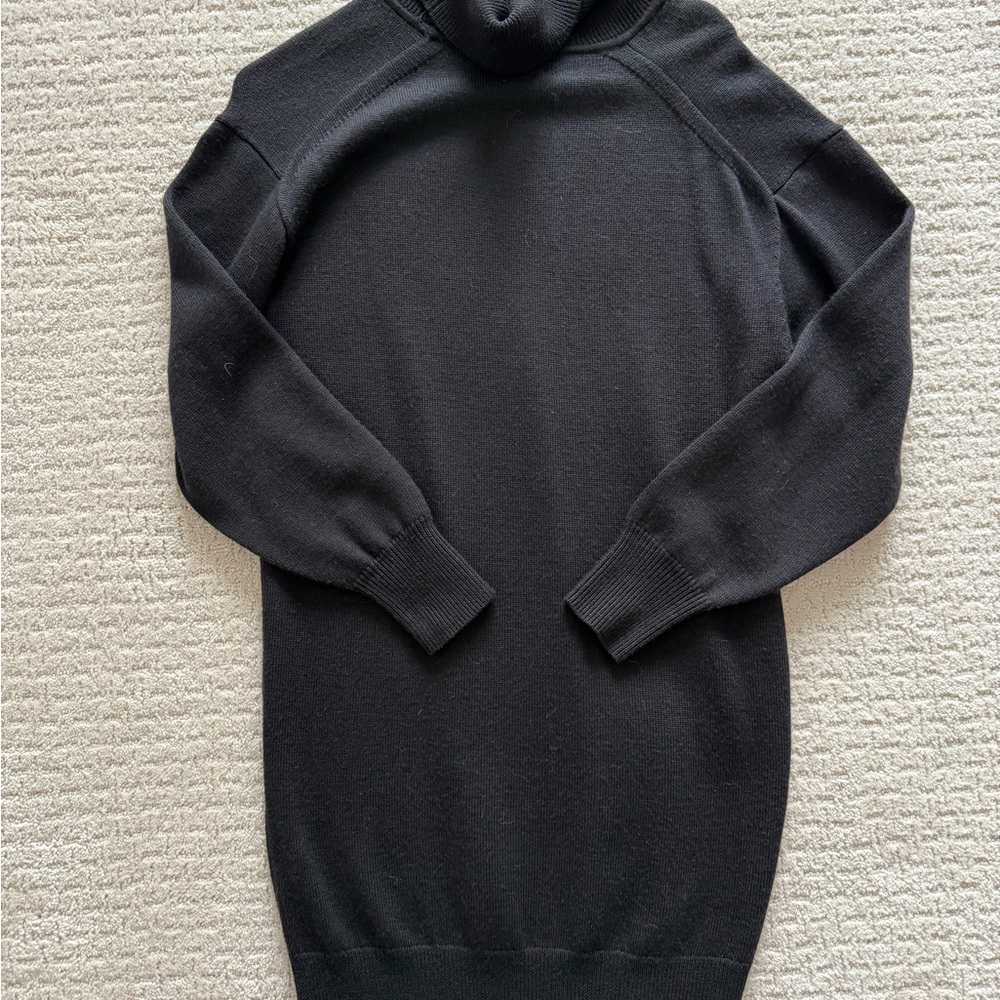 Black Turtleneck Sweater Dress